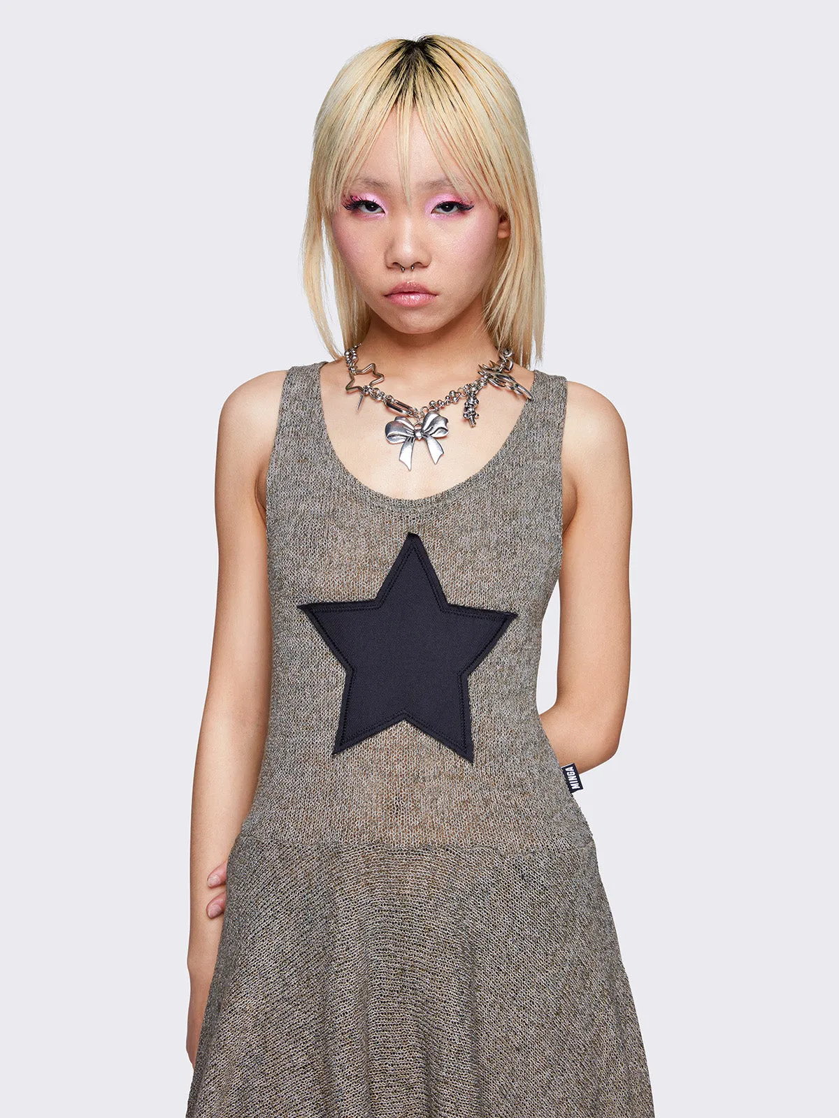 Nebula Asymmetric Mini Dress