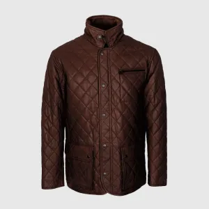 New Best Mens High Quality Criss Cross Brown Country Coat