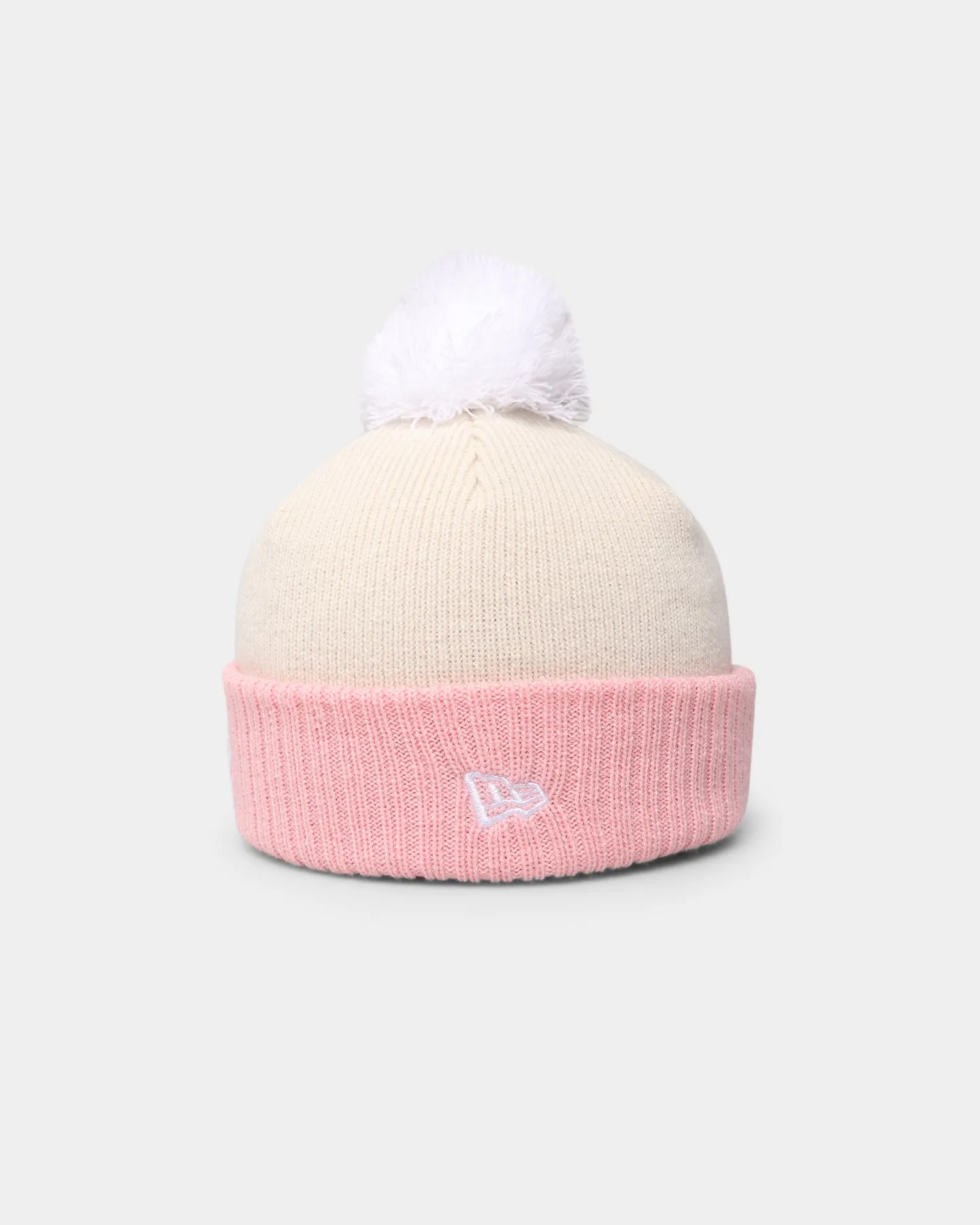 New Era New York Yankees Knit Thin Pom Beanie Soft Pink