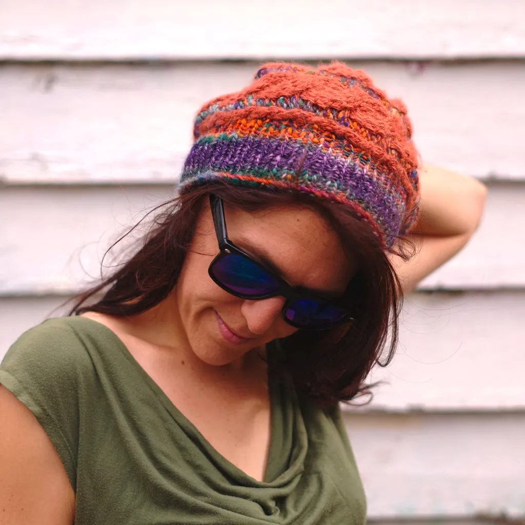 Next Level Cable Hat, Loom Knitting Pattern