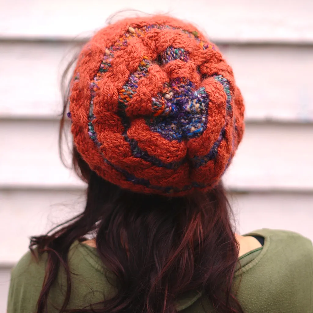 Next Level Cable Hat, Loom Knitting Pattern