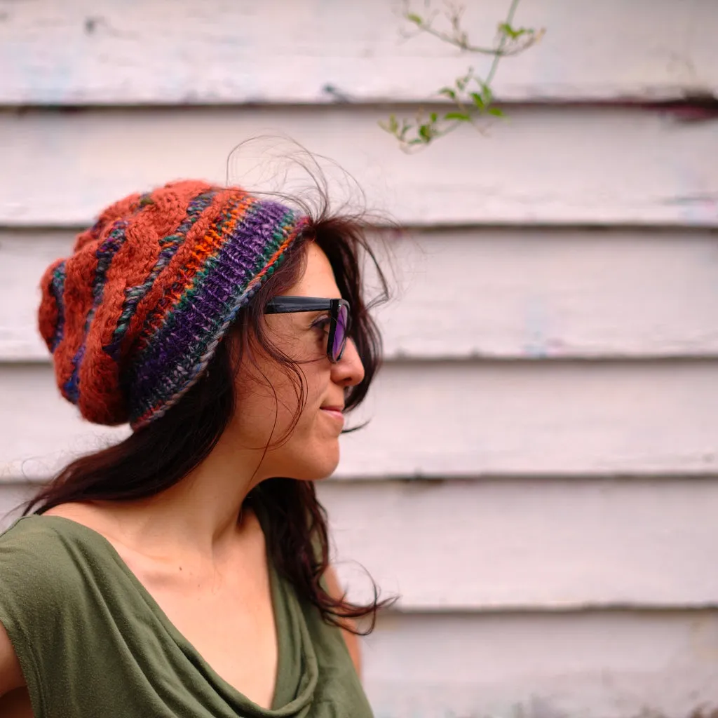 Next Level Cable Hat, Loom Knitting Pattern