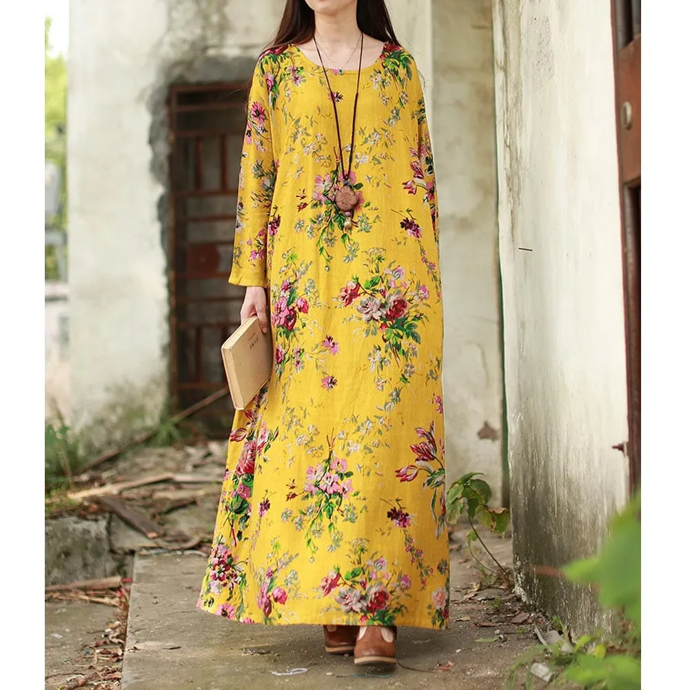 Oversized Floral Maxi Dress | Zen