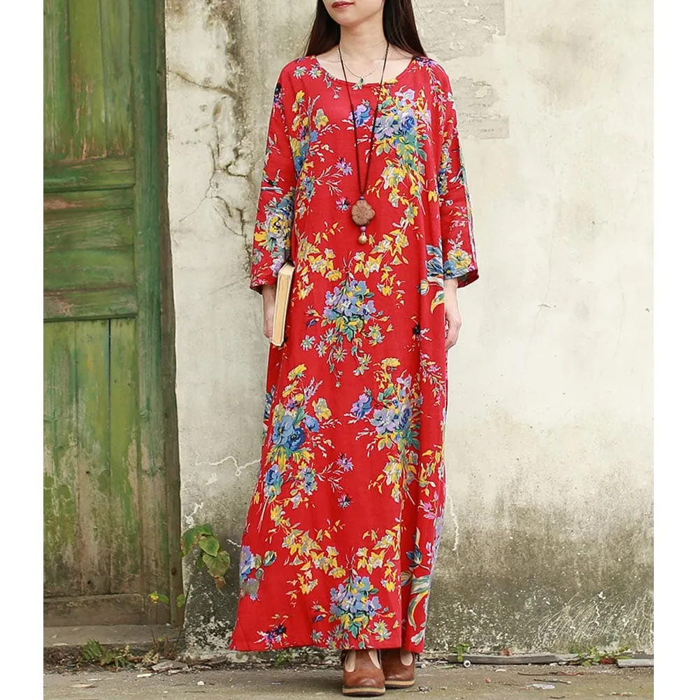 Oversized Floral Maxi Dress | Zen