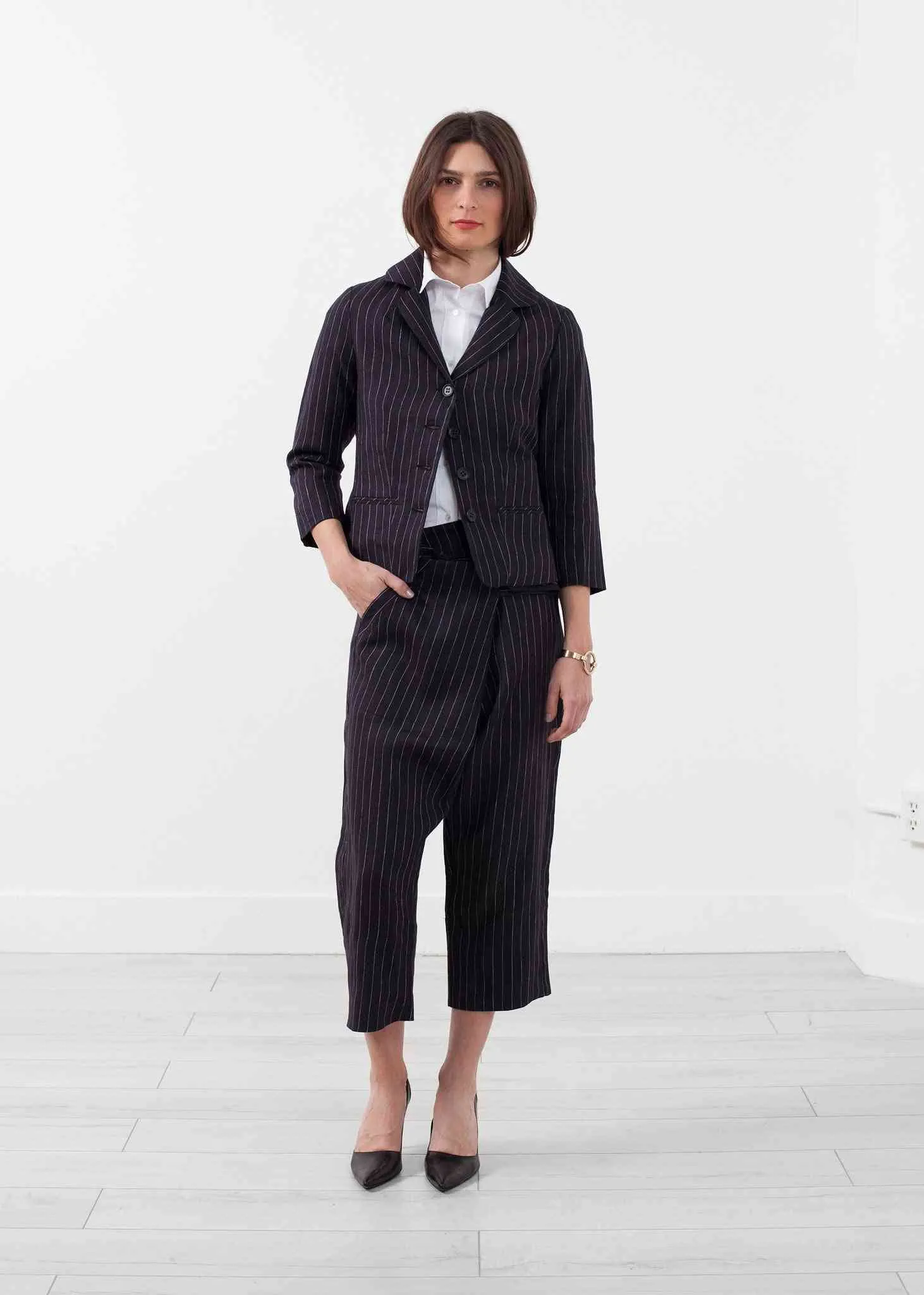 Pinstripe Blazer