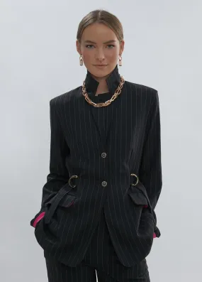 Pinstripe blazer