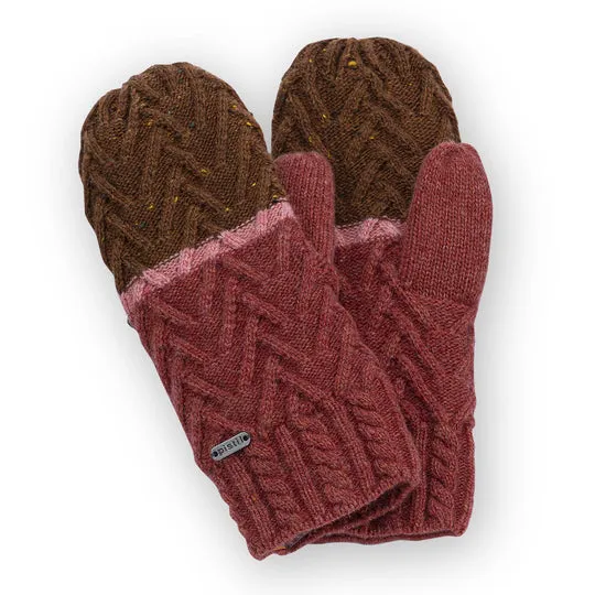 Pistil Estes Mitten in Brown, Blue & Grey