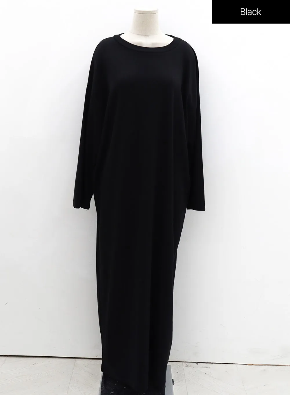 Plus Round Neck Long Skirt IS02