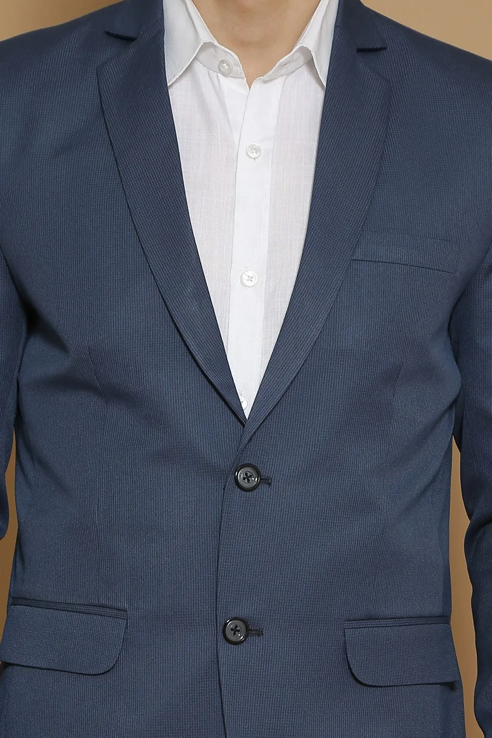 Poly Viscose Blue Blazer