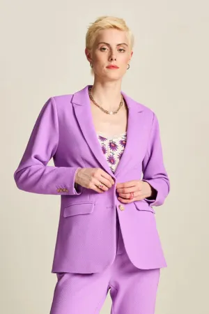 POM BLAZER | Pique Purple