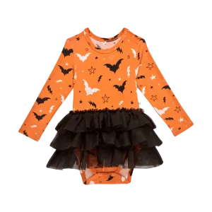 POS Hendrix Long Sleeve Bat Halloween Tulle Tutu Bodysuit Dress