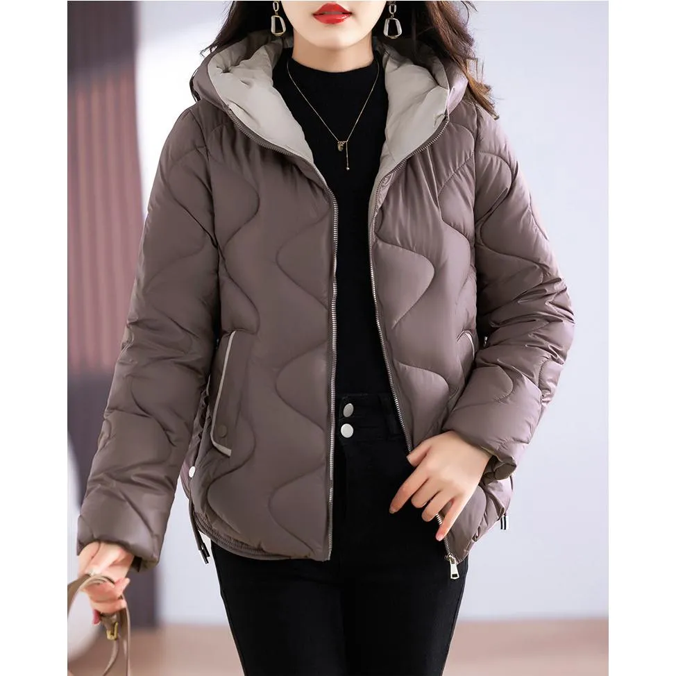 Quilted Cropped Hooded Puffer Jacket