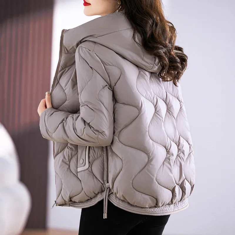 Quilted Cropped Hooded Puffer Jacket