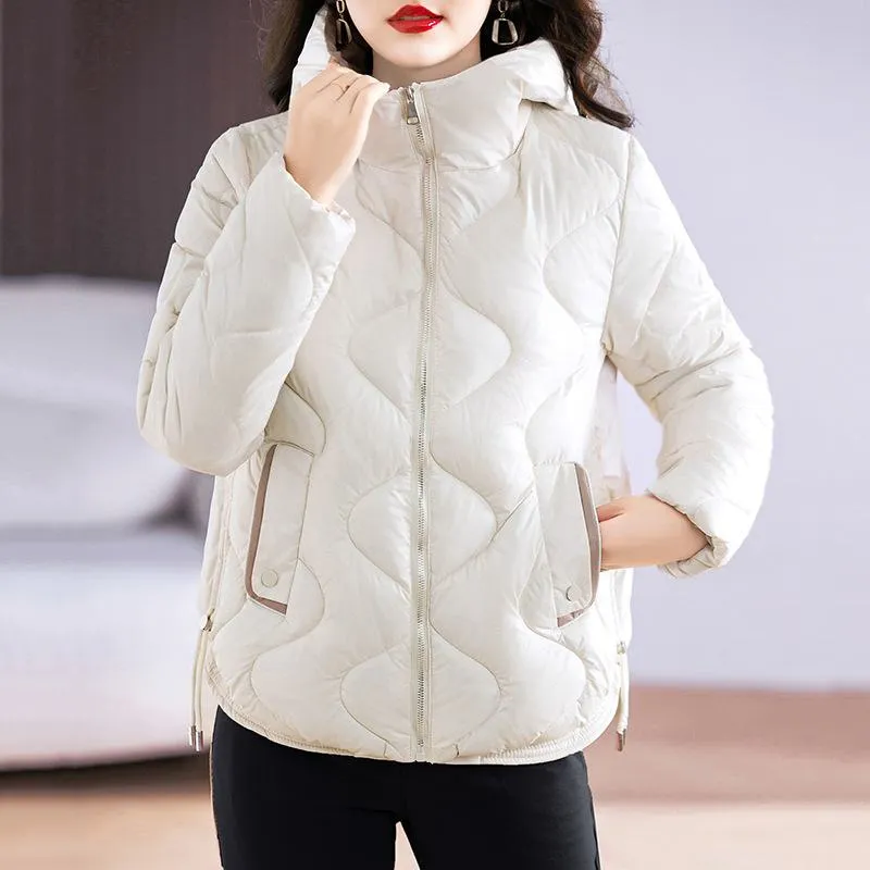 Quilted Cropped Hooded Puffer Jacket