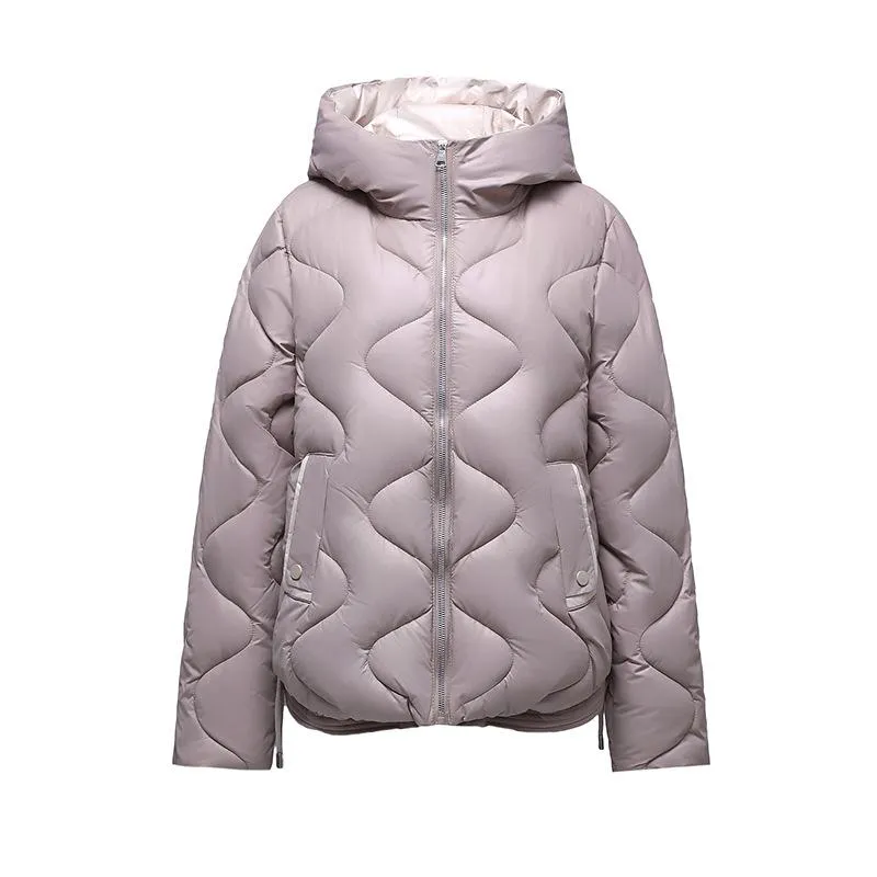 Quilted Cropped Hooded Puffer Jacket