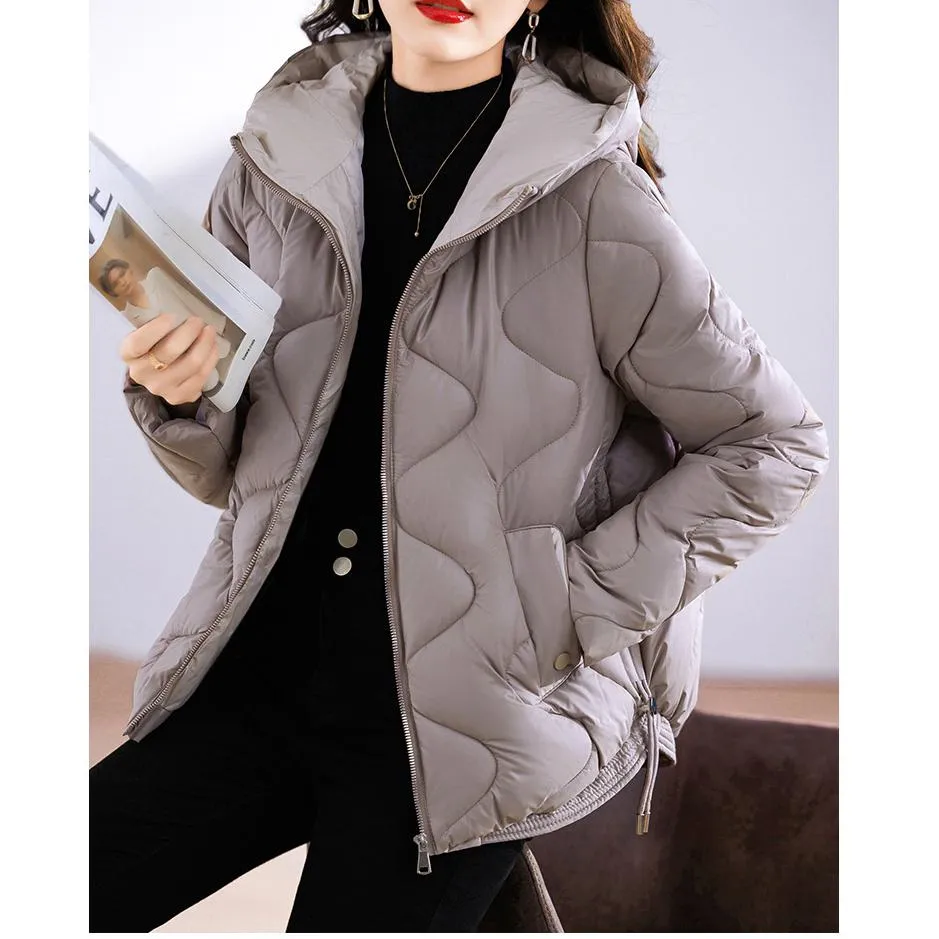 Quilted Cropped Hooded Puffer Jacket