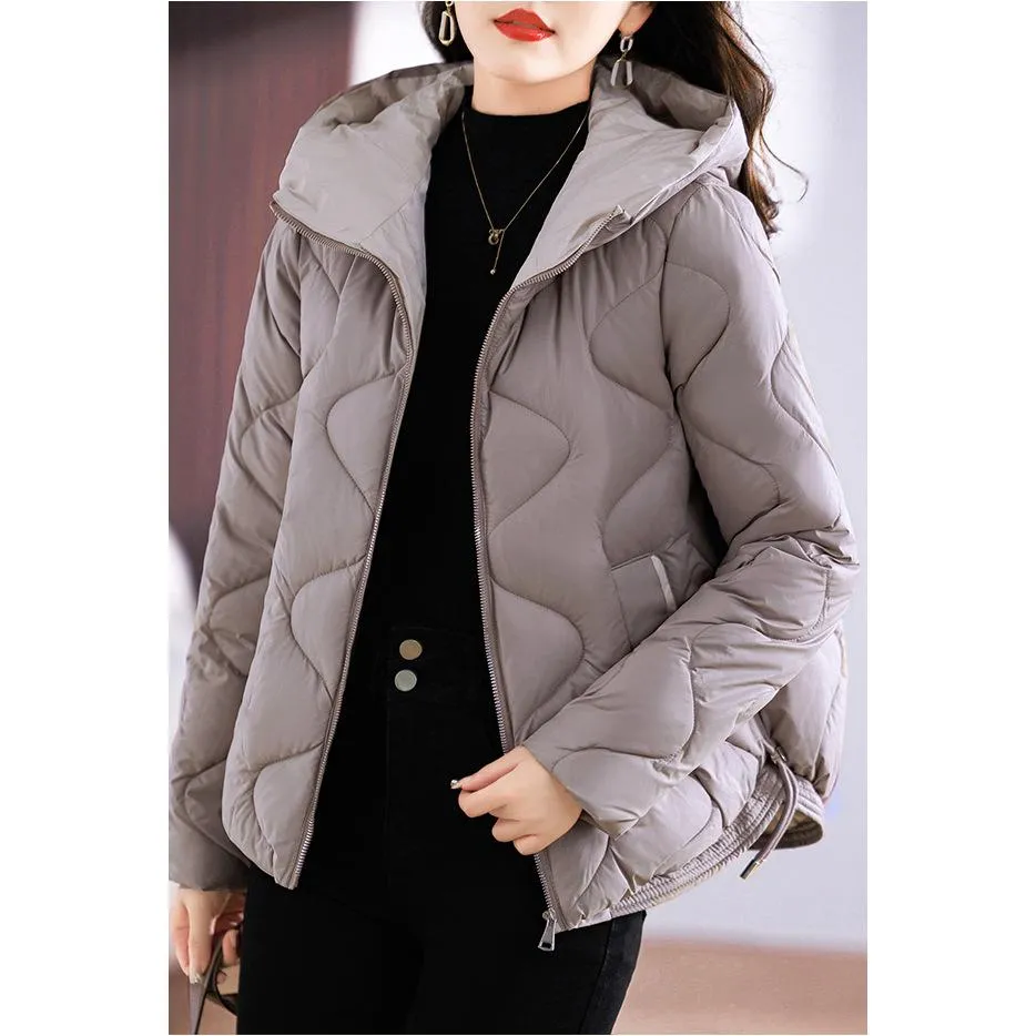 Quilted Cropped Hooded Puffer Jacket