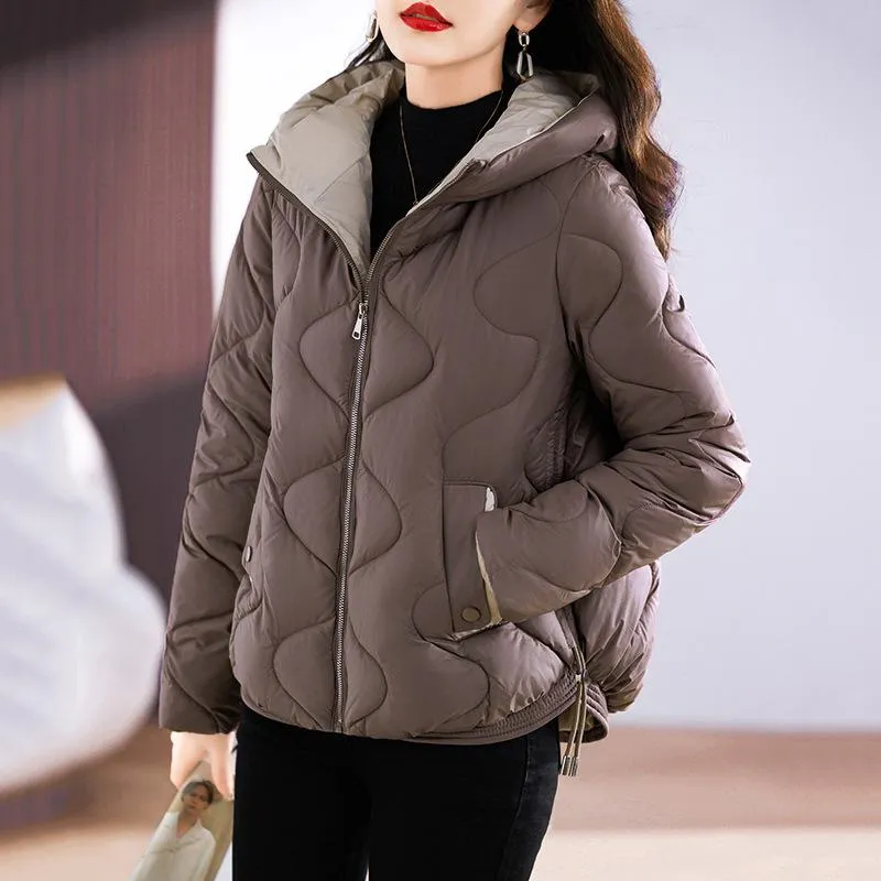 Quilted Cropped Hooded Puffer Jacket