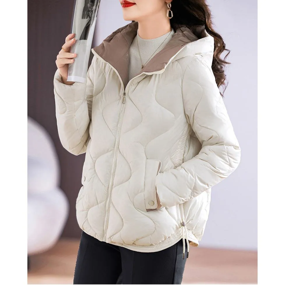 Quilted Cropped Hooded Puffer Jacket