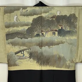 "House in the Bay" Vintage Man's Haori