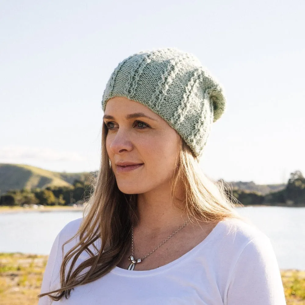 Ric Rac Hat Knitting Pattern - 8Ply (HC19)