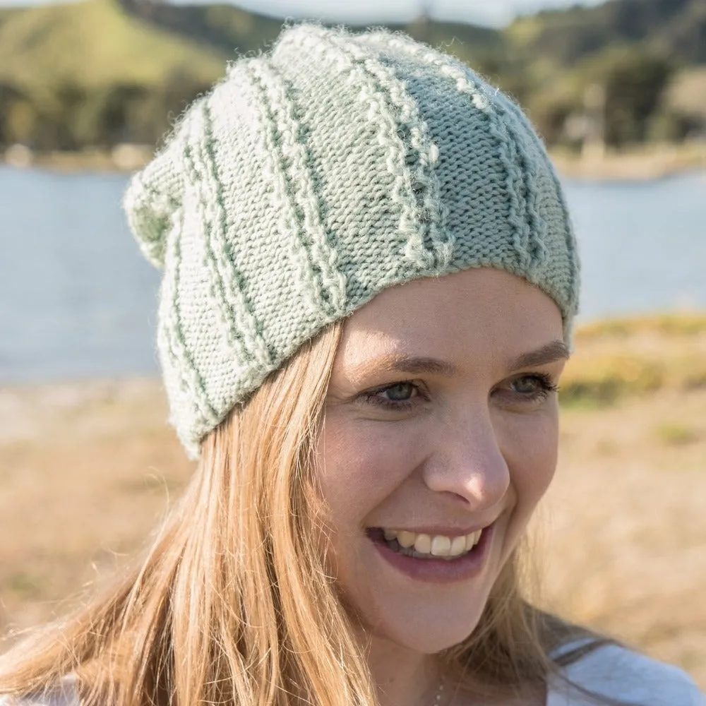 Ric Rac Hat Knitting Pattern - 8Ply (HC19)