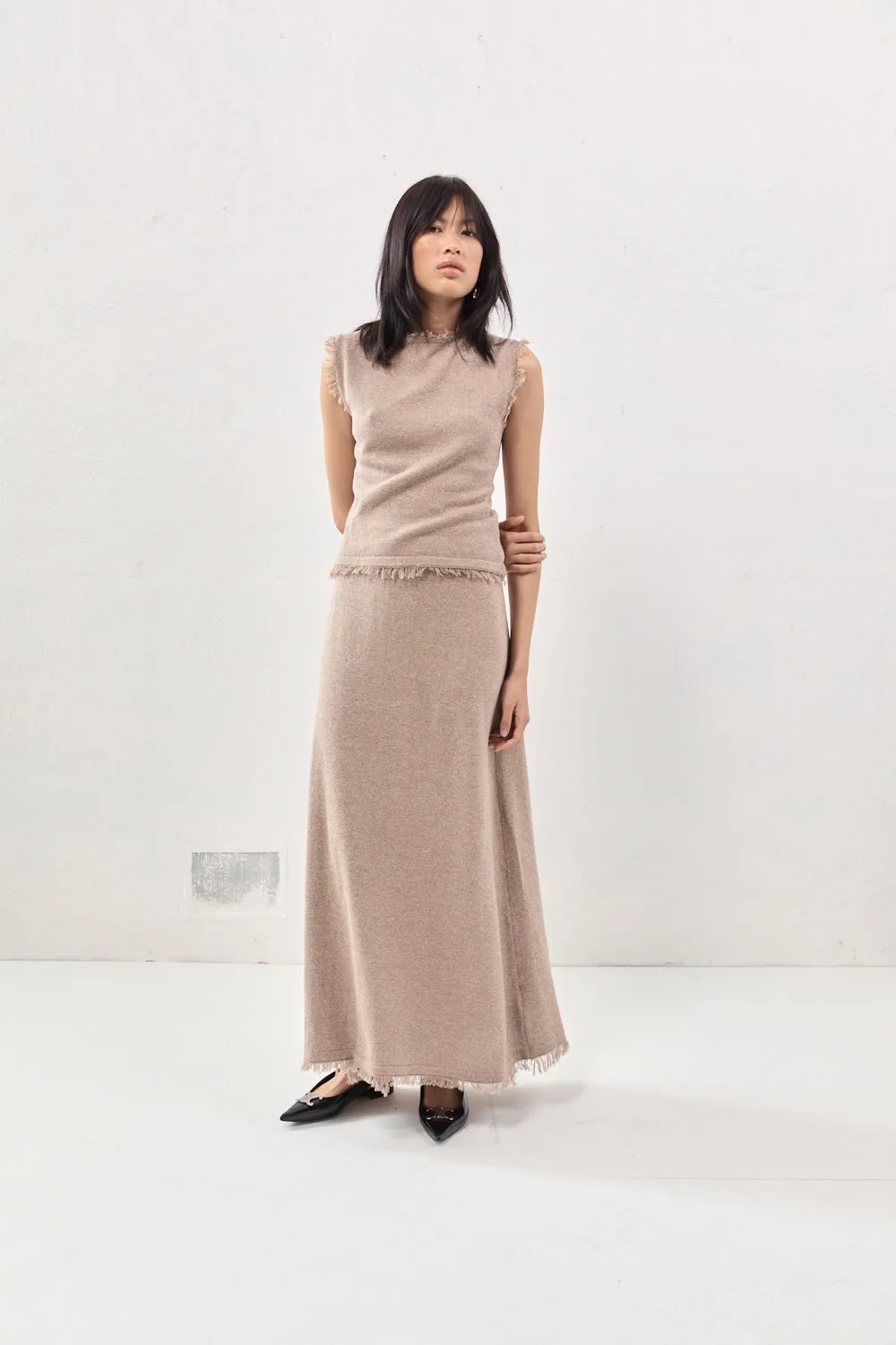 Rowe Knit Maxi Skirt Mocha