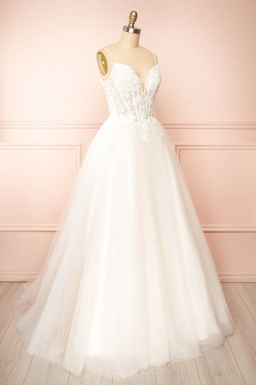 Sarienne | Sparkly A-Line Bridal Tulle Dress