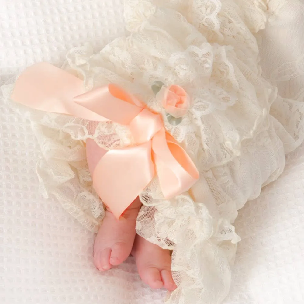 Satin Bud Lace Swaddle Set