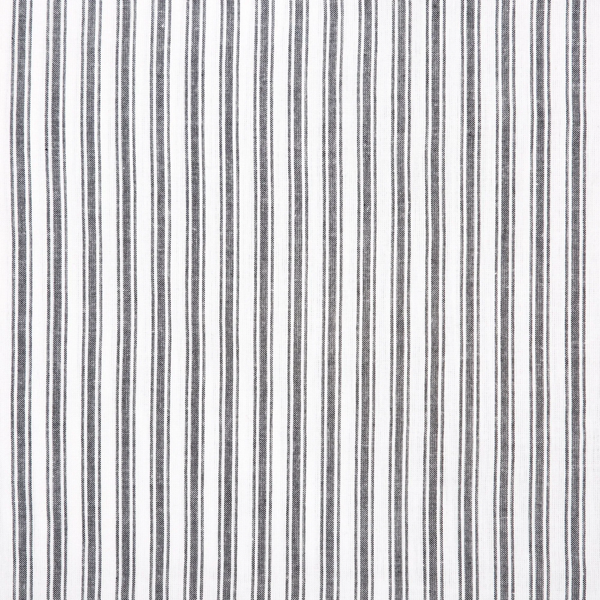 Sawyer Mill Black Ticking Stripe King Bed Skirt 78x80x16