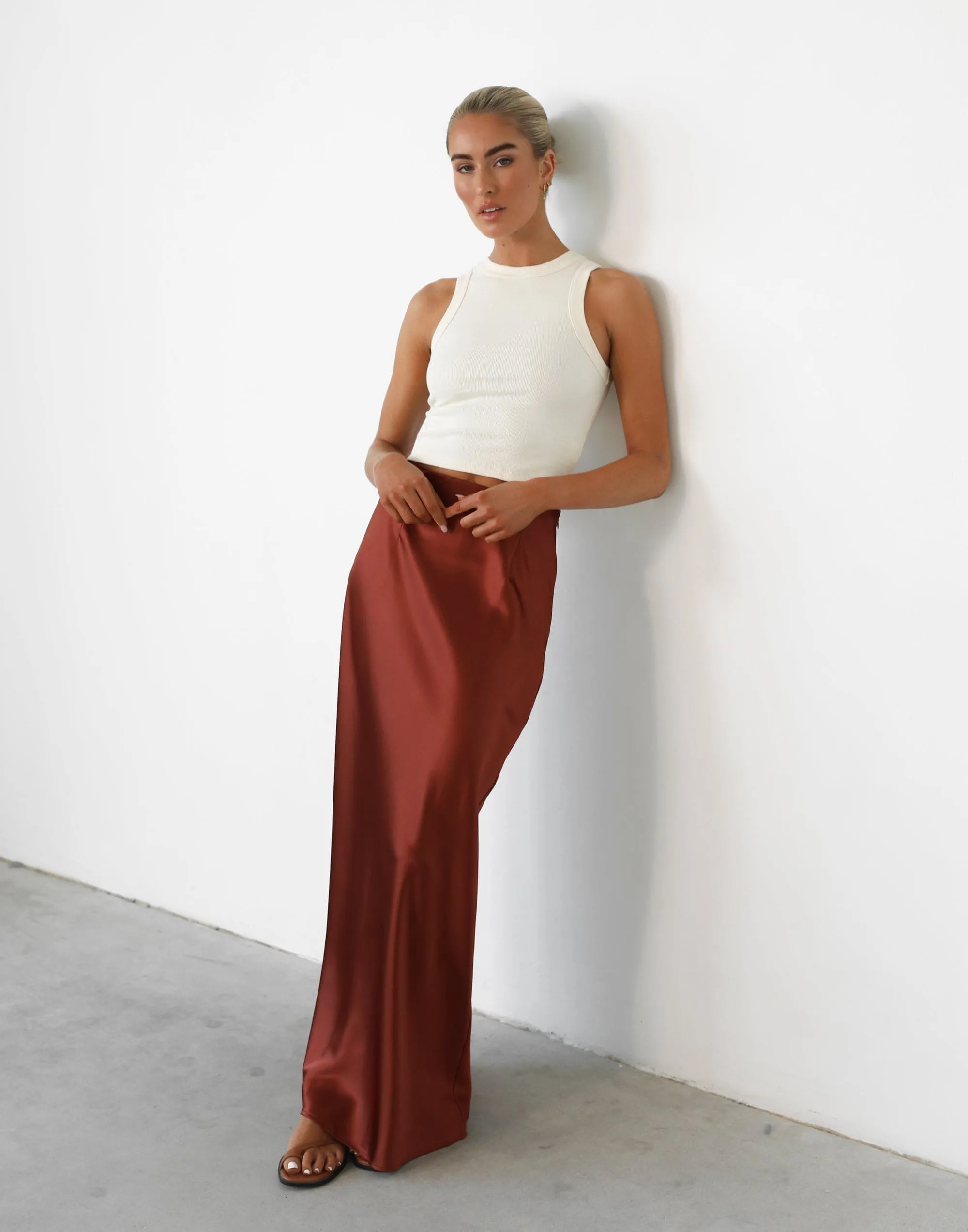 Sincerity Maxi Skirt (Clay)