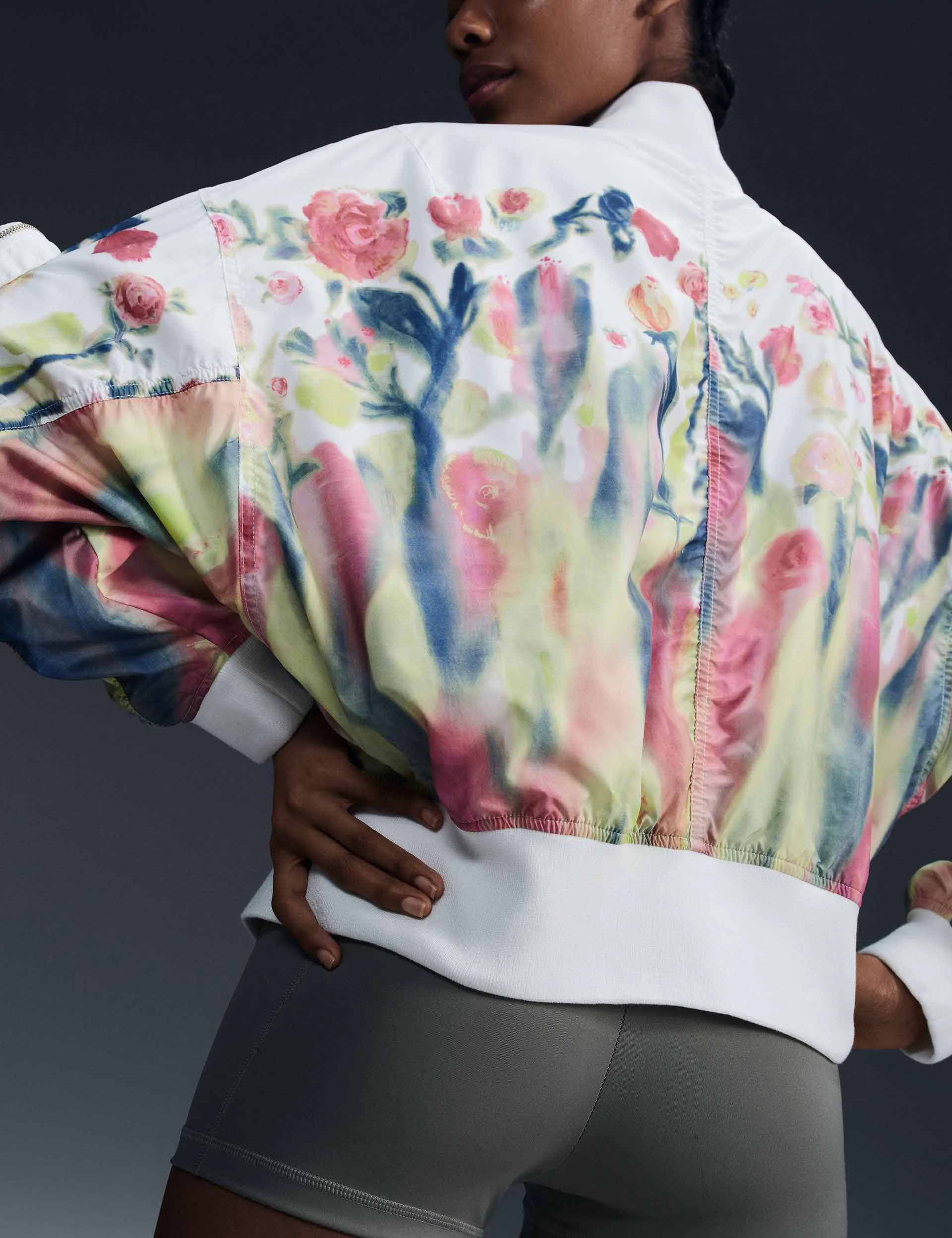 Sportswear Artist Collection Bomber Jacket - Sail/Floral