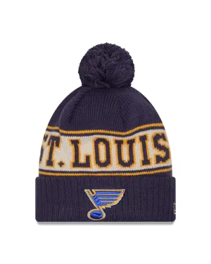 ST. LOUIS BLUES NEW ERA NOTE RETRO POM KNIT - MULTI