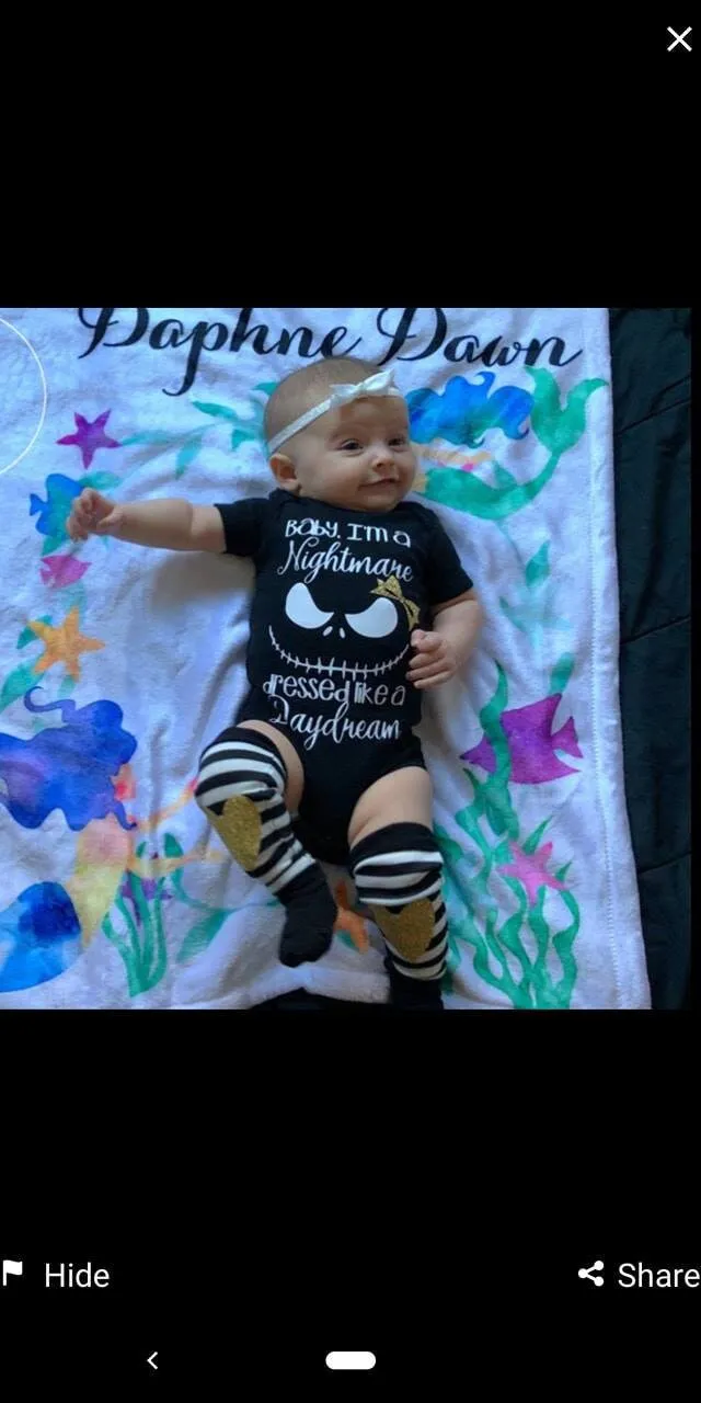 Sugar Skull Baby Outfit,Skull Bodysuit   Baby Leg Warmers with Heart Knee Patches & Gold Sequin Bow Band,Goth Baby