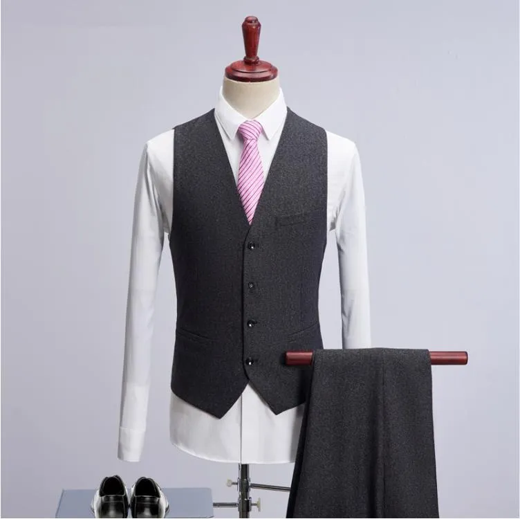 Suit for Men Jacket Single Breasted Woolen Suits Slim Fit