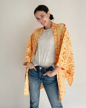 Sun Rise Shibori Haori Kimono Jacket