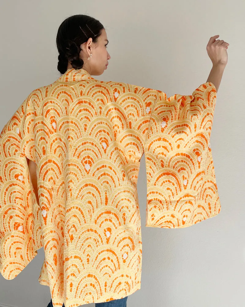 Sun Rise Shibori Haori Kimono Jacket