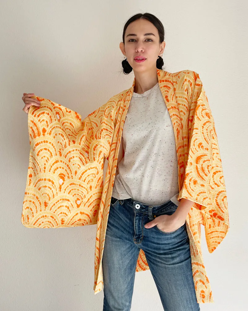 Sun Rise Shibori Haori Kimono Jacket