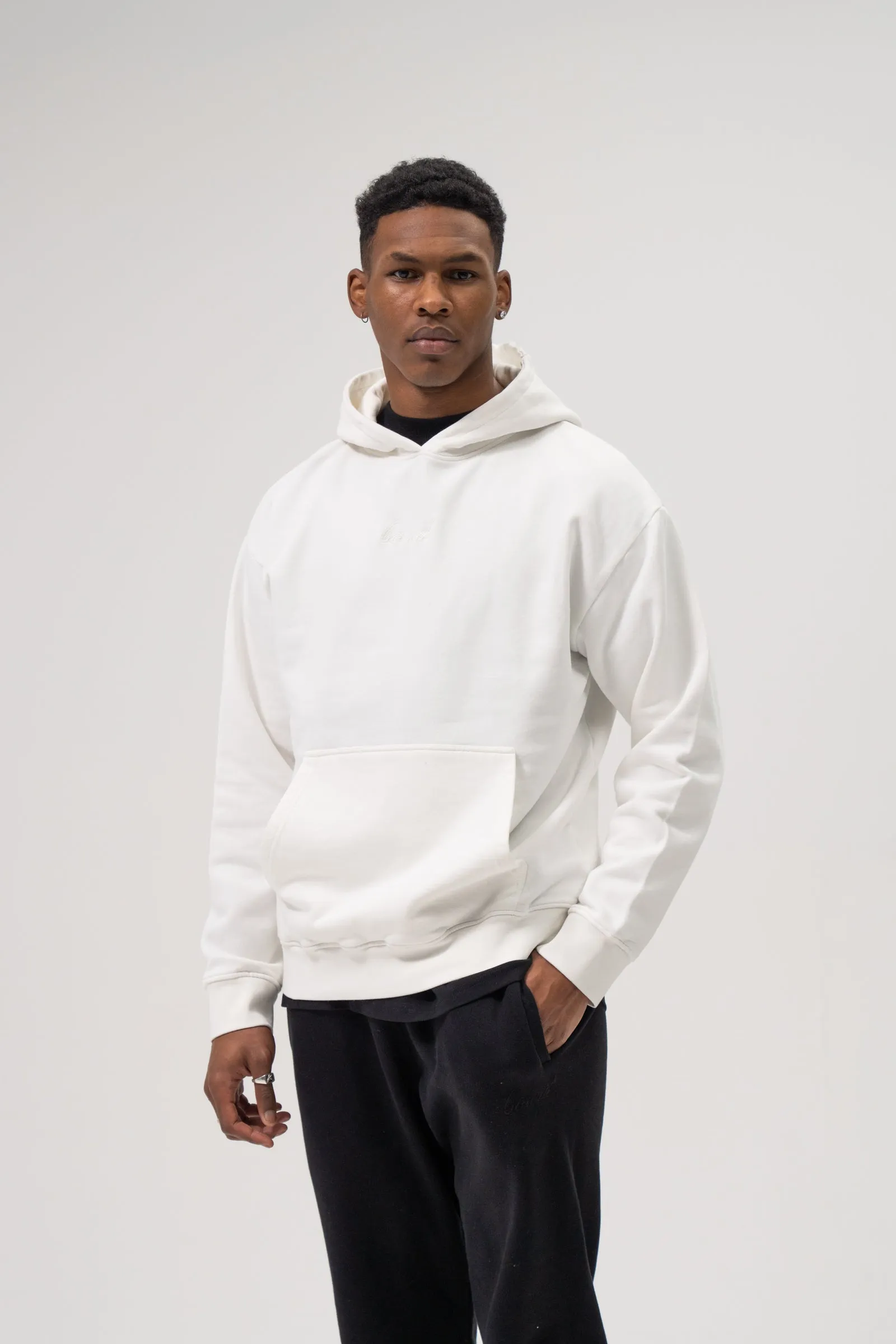 SUSTAIN IVORY HOODIE & NAVY JOGGERS SET