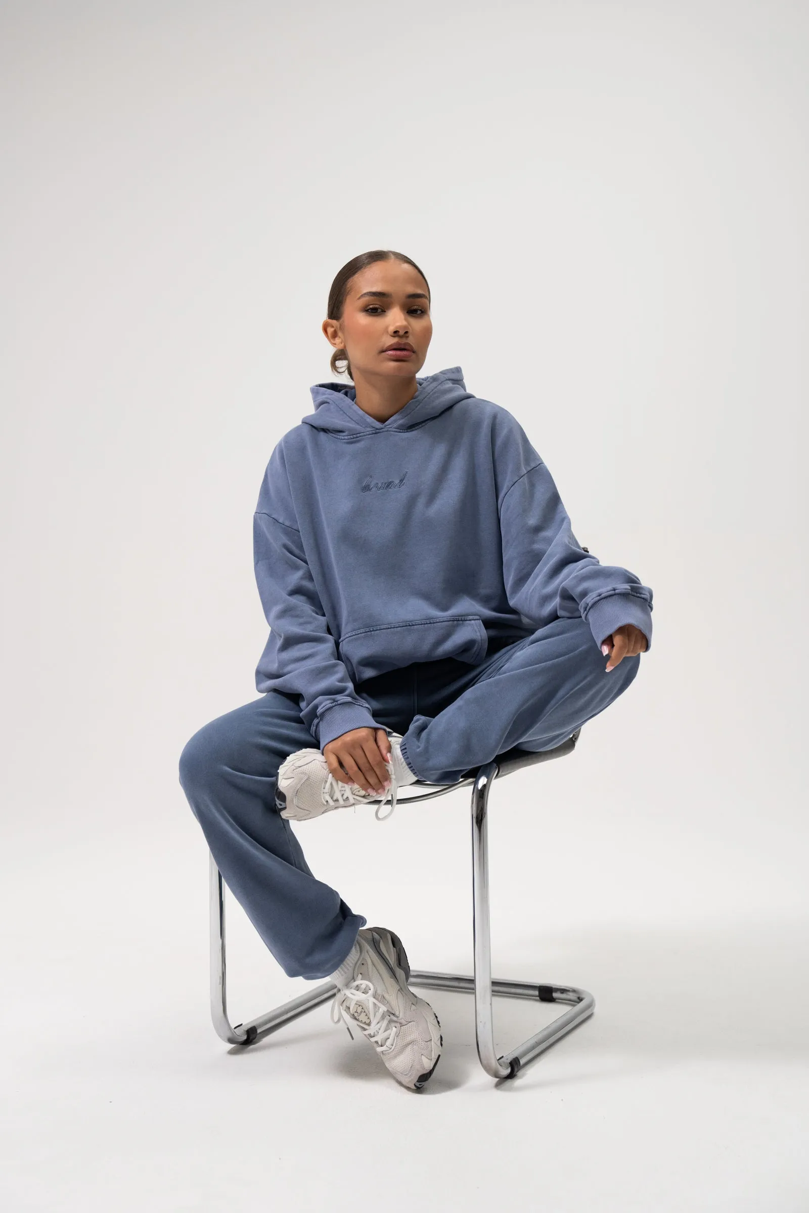 SUSTAIN WASHED BLUE HOODIE & JOGGERS SET