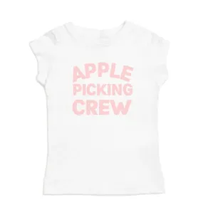 Sweet Wink White and Pink Apple Picking Crew S/S Shirt