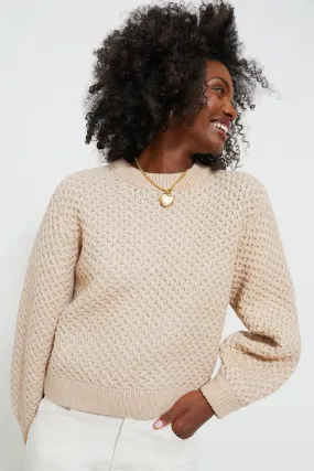 Tan Honeycomb Hayden Crewneck