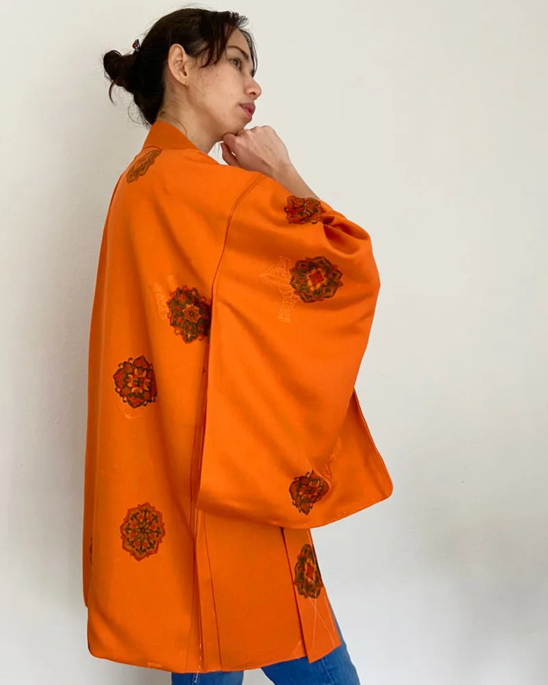 Tanghua and Vase Haori Kimono Jacket