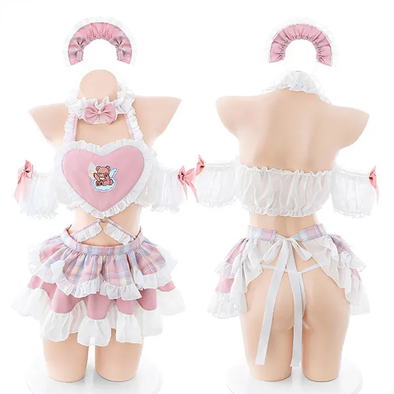 Teddy Angel Cake Lingerie Set