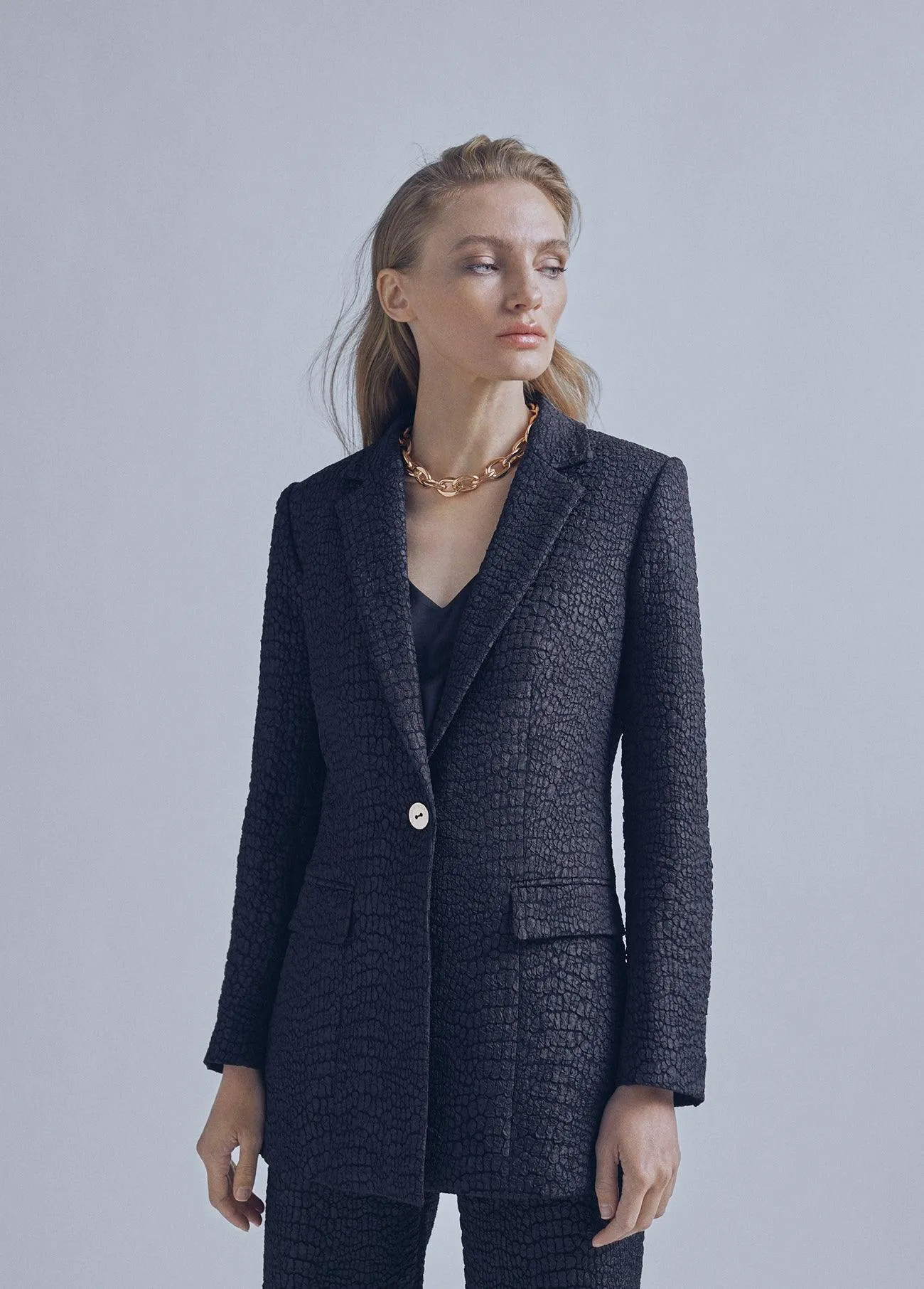 Textured blazer