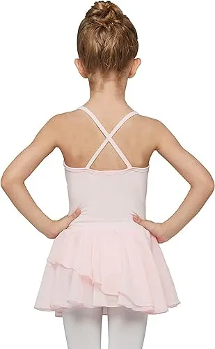 Toddler Pink Camisole Skirted Leo