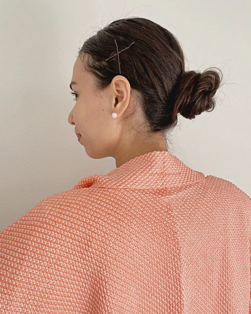 Tortoise in coral Haori Kimono Jacket