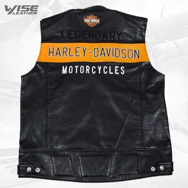 Vintage Harley-Davidson Men’s Real Leather Motorcycle Jacket