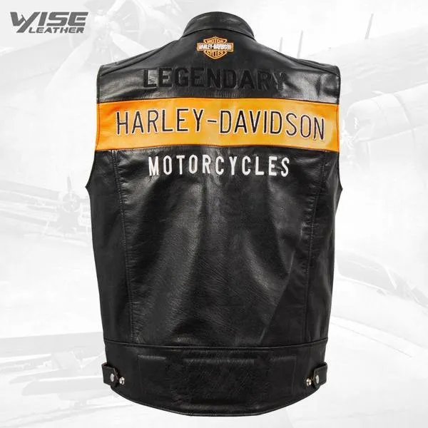 Vintage Harley-Davidson Men’s Real Leather Motorcycle Jacket