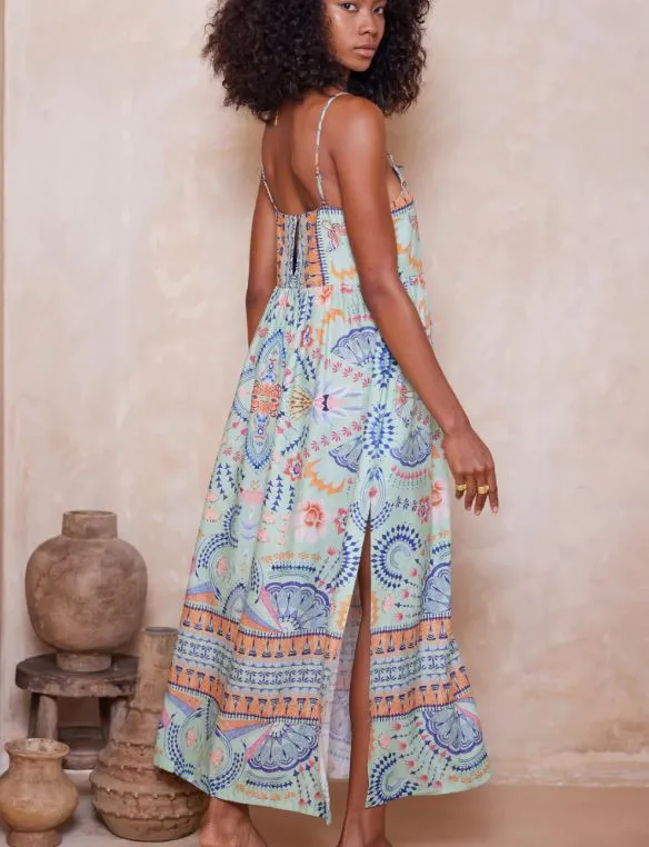 WANDERING FOLK HYACINTH MAXI DRESS